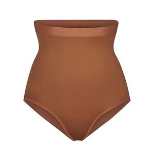 NIB SKIMS Bronze Shine Shapewear High Waist Brief Bottoms Only XS